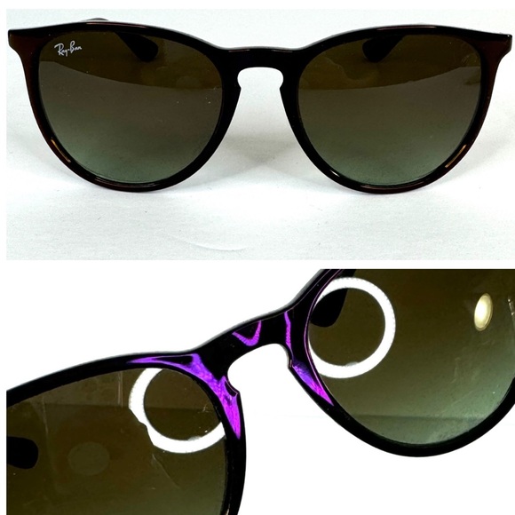 RAY-BAN Erika NEW Sunglasses RARE Purple Reflect RB 4171 NEW With Case And Cloth